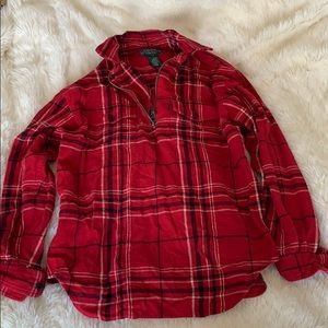 Ralph Lauren Plaid Half Zip